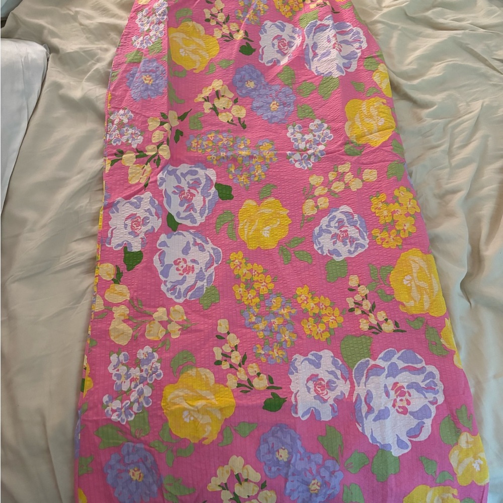 Sabo Skirt Yellow and Purple Maxi Pencil Skirt